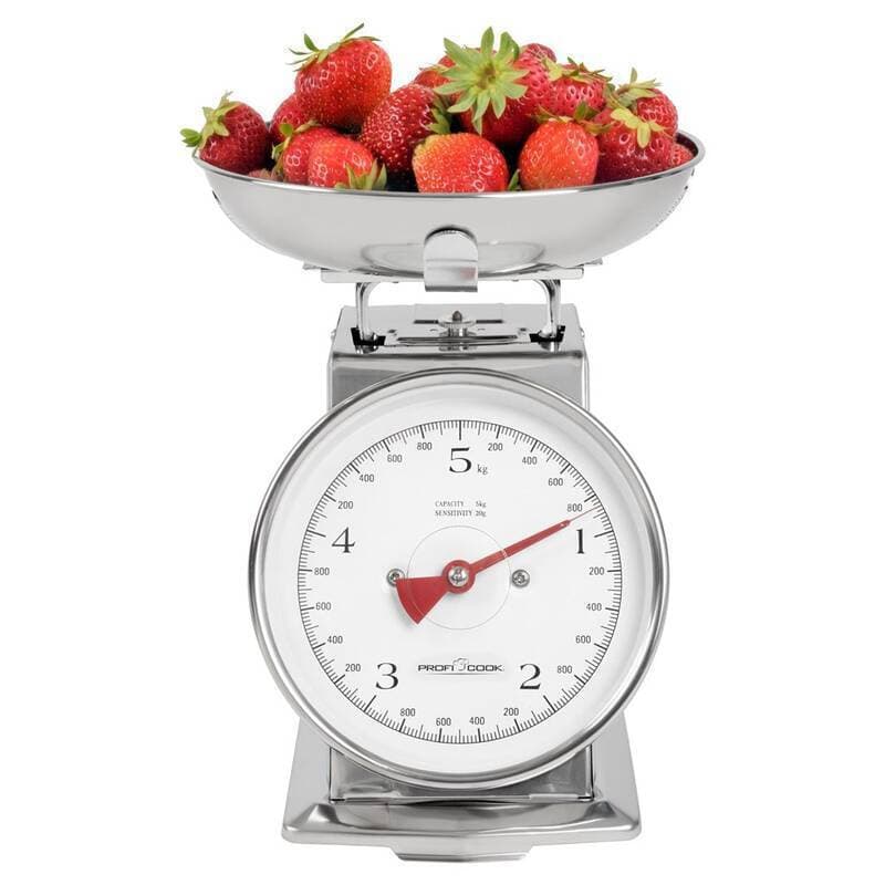 Profi Cook Αναλογική Ζυγαριά Κουζίνας με Κάδο έως 5kg Γκρι 4