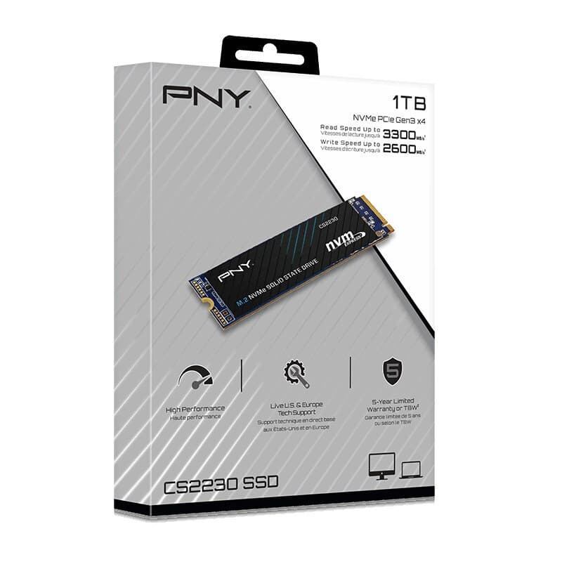 PNY CS2230 SSD 1TB τύπου M.2 με σύνδεση PCI Express 3.0 M280CS2230-1TB-RB 4
