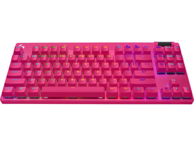 Logitech Pro X TKL Ασύρματο Gaming Μηχανικό Πληκτρολόγιο Tenkeyless με RGB φωτισμό (Αγγλικό US) Ροζ 6