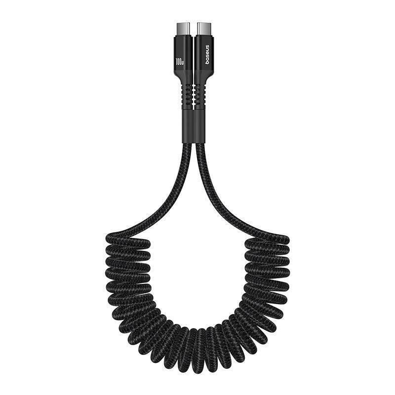 Baseus Charging Spiral USB 2.0 Cable USB-C male - USB-C 100W PD Μαύρο 1m P10320203111-00 2