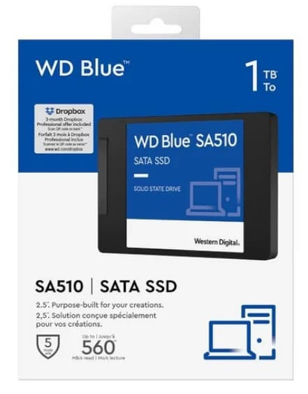 Western Digital SA510 SSD 1TB τύπου 2.5'' με σύνδεση SATA III WDS100T3B0A 4