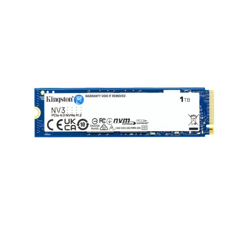 Kingston Nv3 SSD 1TB τύπου M.2 με σύνδεση PCI Express 4.0 (PS5 Compatible) SNV3S/1000G Bulk 2