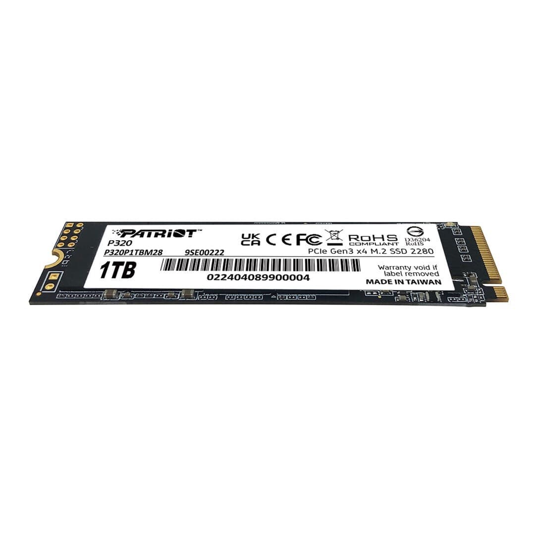 Patriot Viper P320 SSD 512GB τύπου M.2 με σύνδεση PCI Express 3.0 P320P512GM28 4