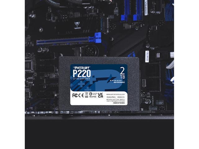 Patriot P220 SSD 2TB τύπου 2.5'' με σύνδεση SATA III P220S2TB25 Bulk 5