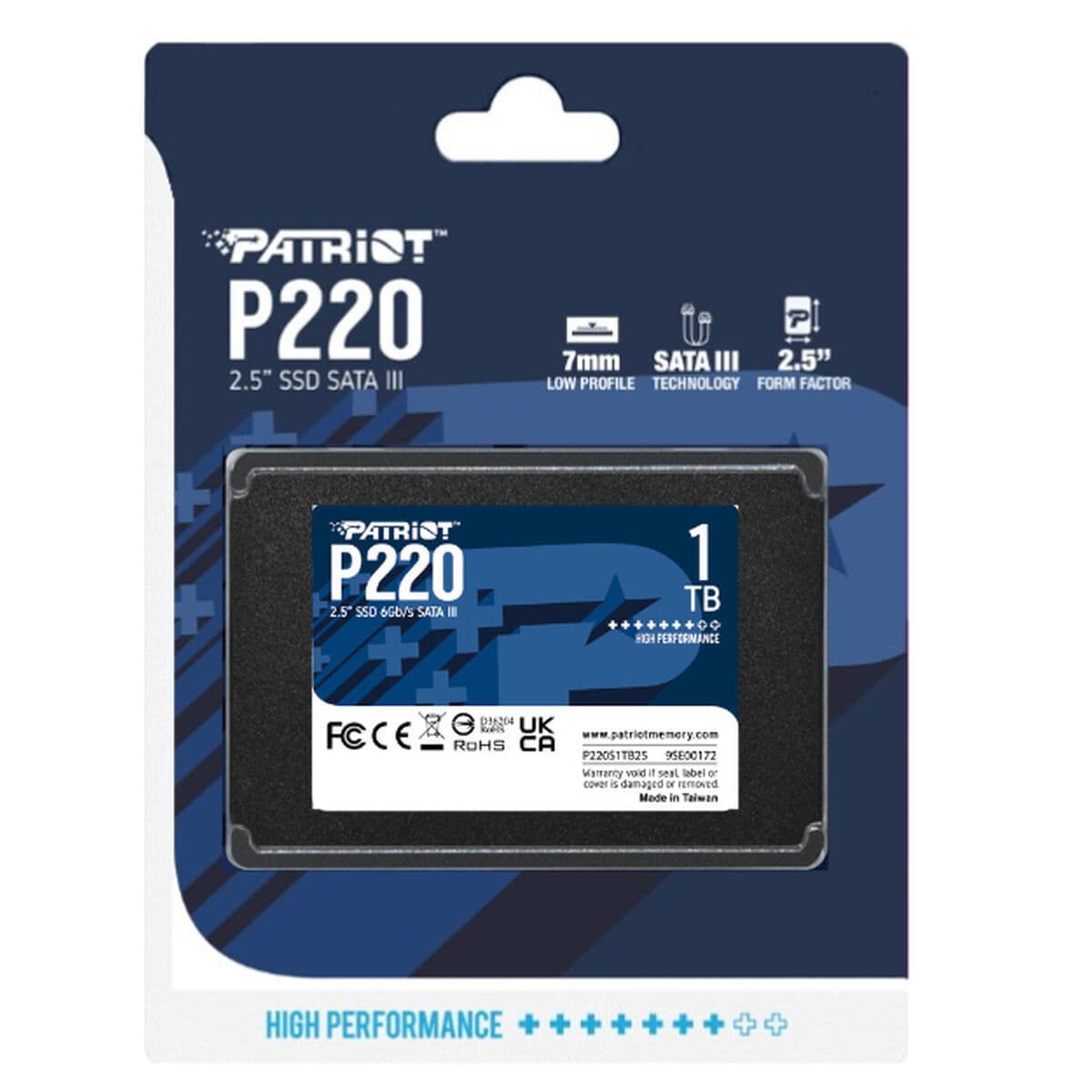 Patriot P220 SSD 1TB τύπου 2.5'' με σύνδεση SATA III P220S1TB25 4