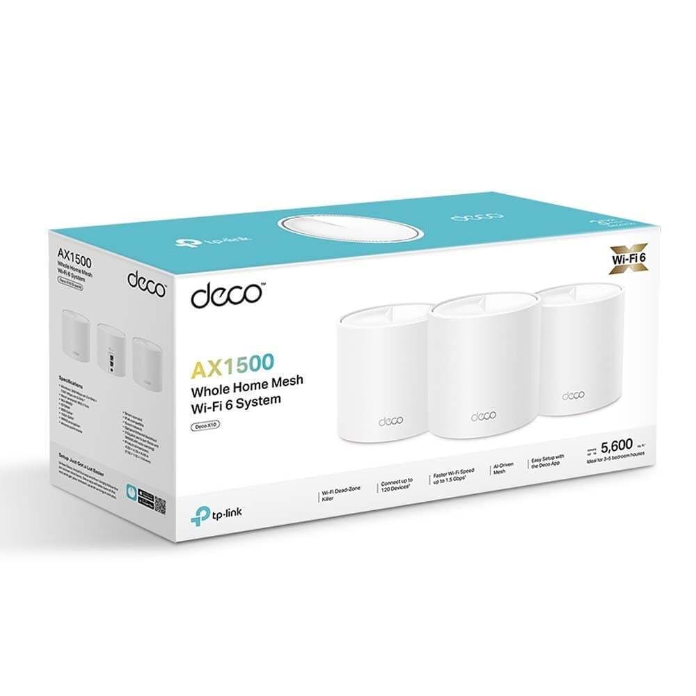 TP-LINK Deco X10 v1 Access Point Wi‑Fi 6 Dual Band (2.4 & 5GHz) σε Τριπλό Kit Λευκό 2
