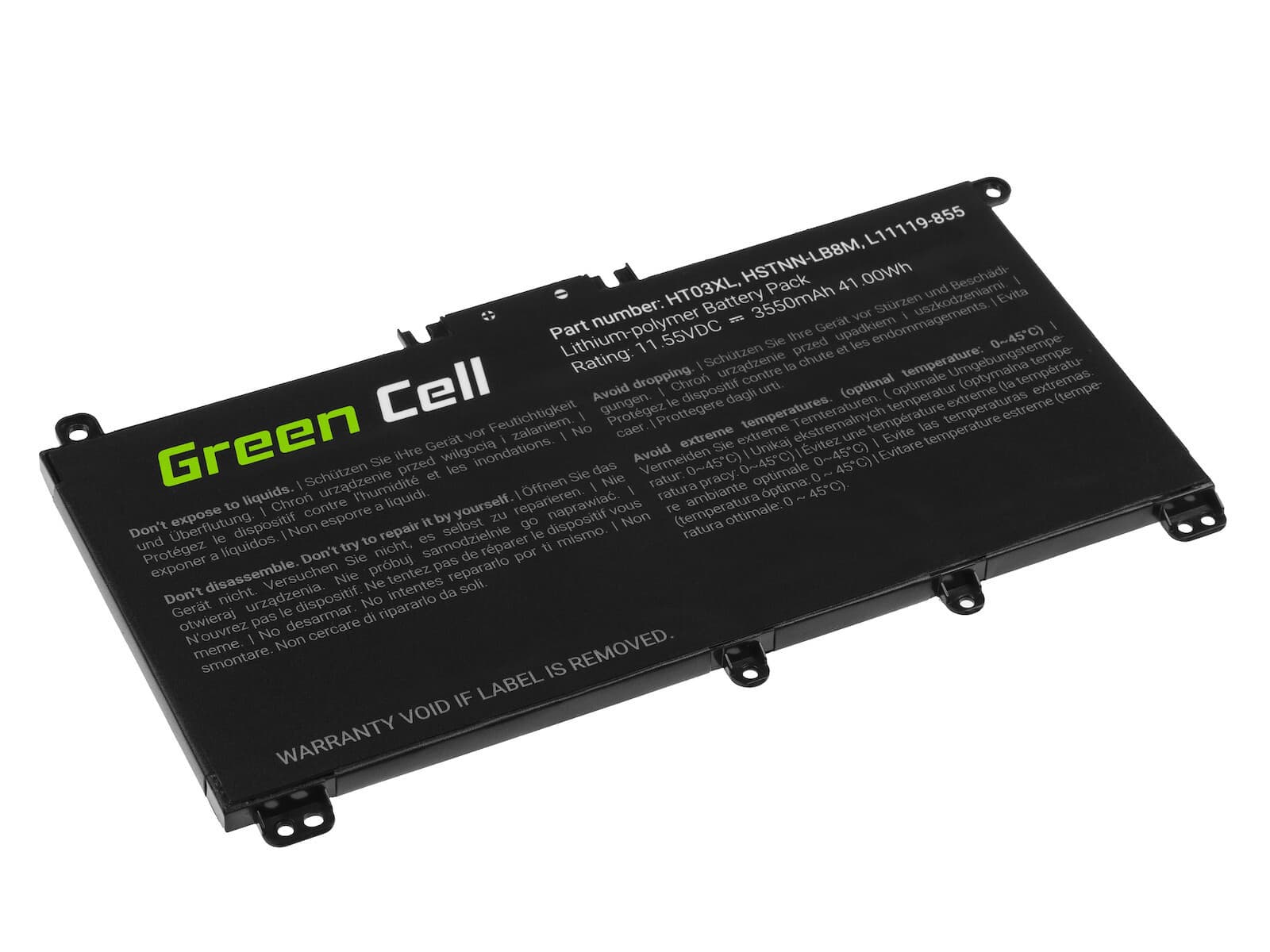 Green Cell Συμβατή Μπαταρία για HP Pavilion HP163 με 3400mAh (HP163) 3
