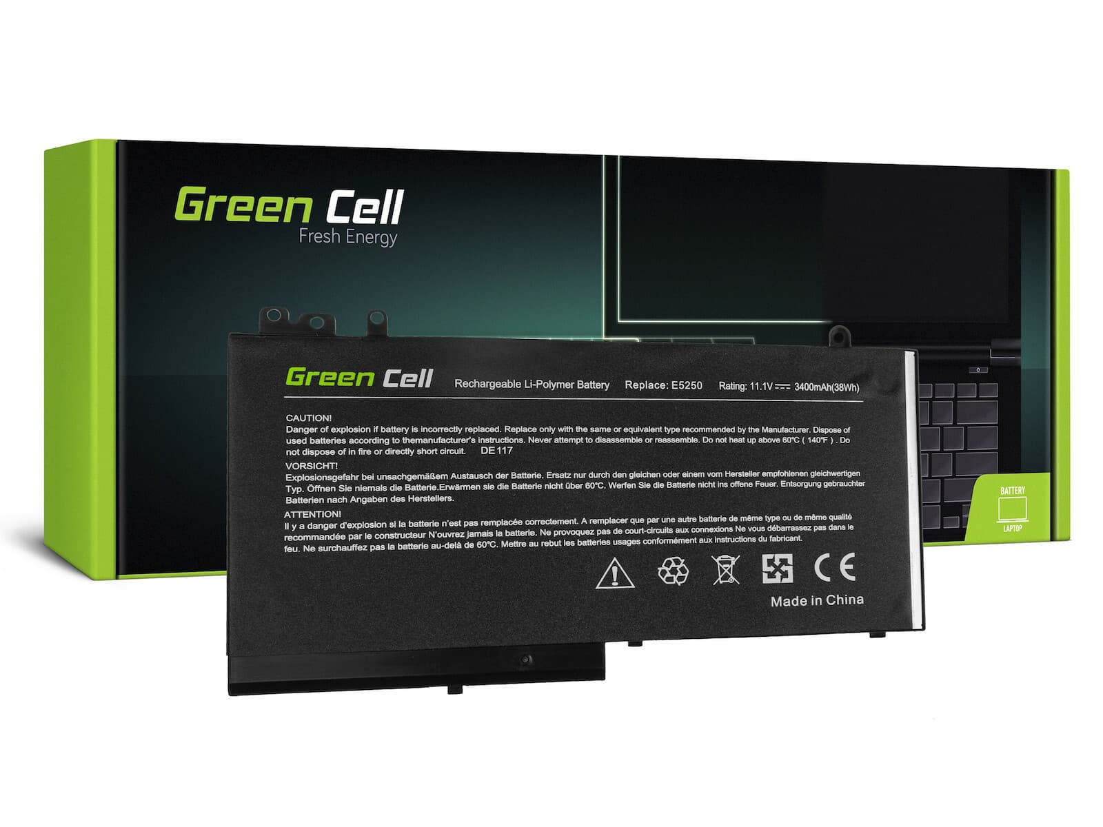 Green Cell Συμβατή Μπαταρία για Dell Latitude DE117 με 3400mAh (DE117) 2