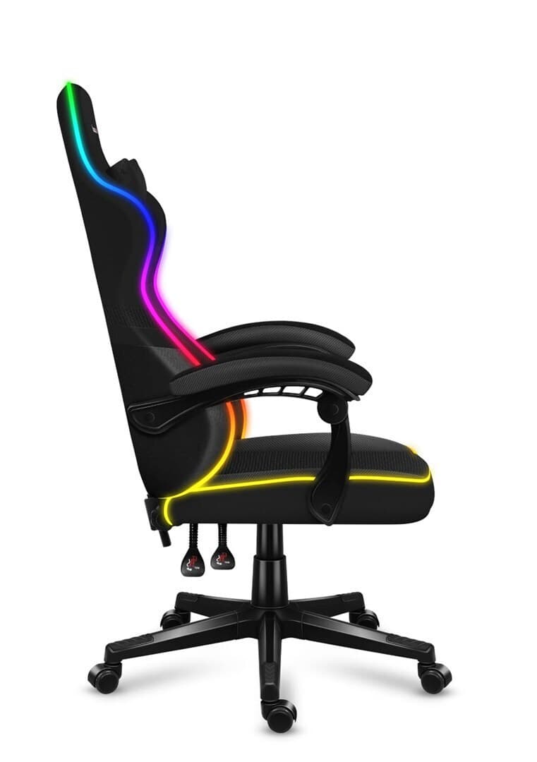 Huzaro Force 4.4 Καρέκλα Gaming Δερματίνης με RGB Φωτισμό Μαύρη 8