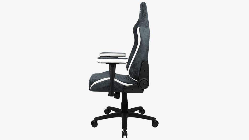 Aerocool Royal AeroWeave Υφασμάτινη Καρέκλα Gaming με Ρυθμιζόμενα Μπράτσα και Υποπόδιο Ash Grey 5