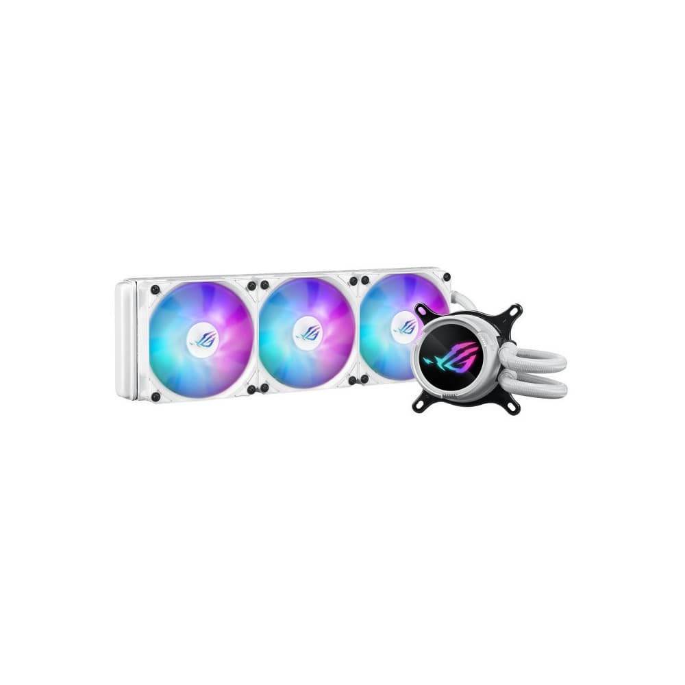 Asus ROG Strix LC III 360 v1 Υδρόψυξη AIO CPU με 3 Ανεμιστήρες 120mm και ARGB Φωτισμό Λευκή 2
