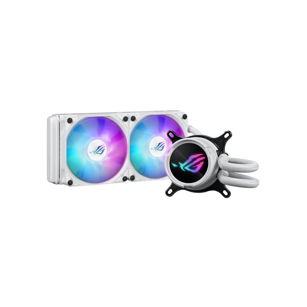 Asus ROG Strix LC III 240 v2 Υδρόψυξη AIO CPU με 2 Ανεμιστήρες 120mm και ARGB Φωτισμό Λευκή 2