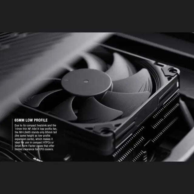 Noctua NH-L9x65 Chromax.black Ψύκτρα Επεξεργαστή για Socket AM4/AM5/1200/115x/1700 3