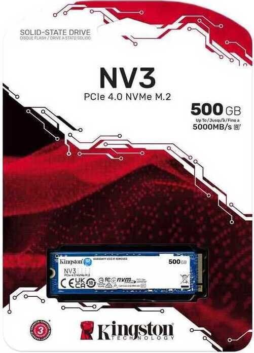 Kingston Nv3 SSD 500GB τύπου M.2 με σύνδεση PCI Express 4.0 SNV3S/500G 4