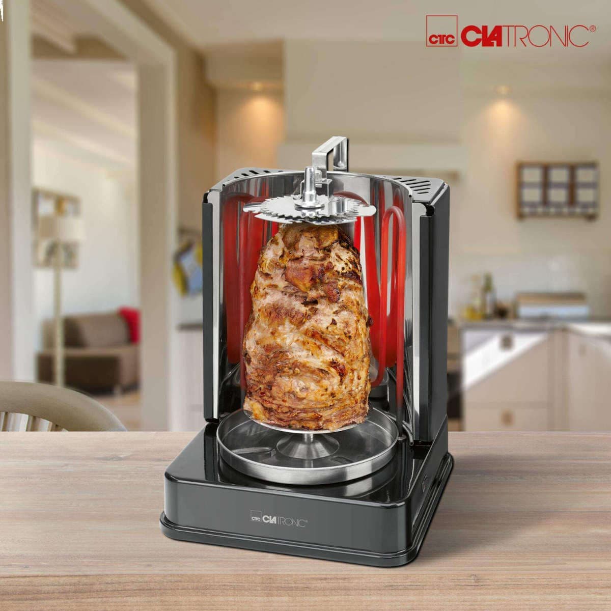 Clatronic DVG 3686 Ηλεκτρικό Grill 1400W Μαύρο 6