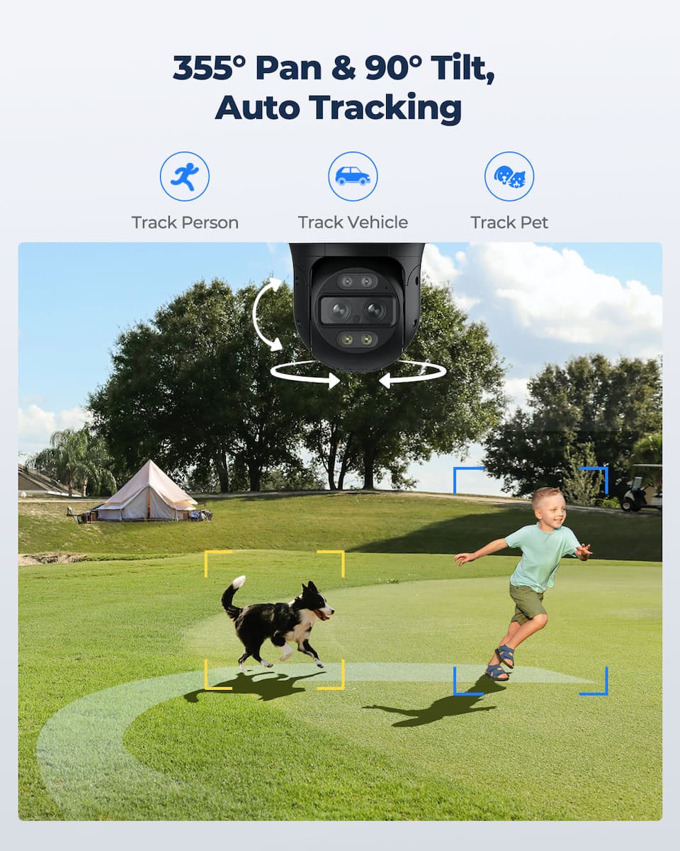 Reolink TrackMix Series IP Dual Κάμερα Παρακολούθησης 4K Αδιάβροχη με Αμφίδρομη Επικοινωνία και Φακό 2.8mm 4