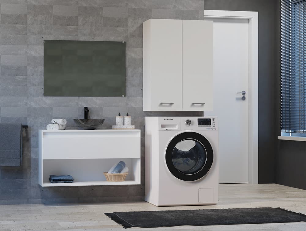 Topeshop Pola Ντουλάπι Μπάνιου 64x30x90cm Λευκό 5