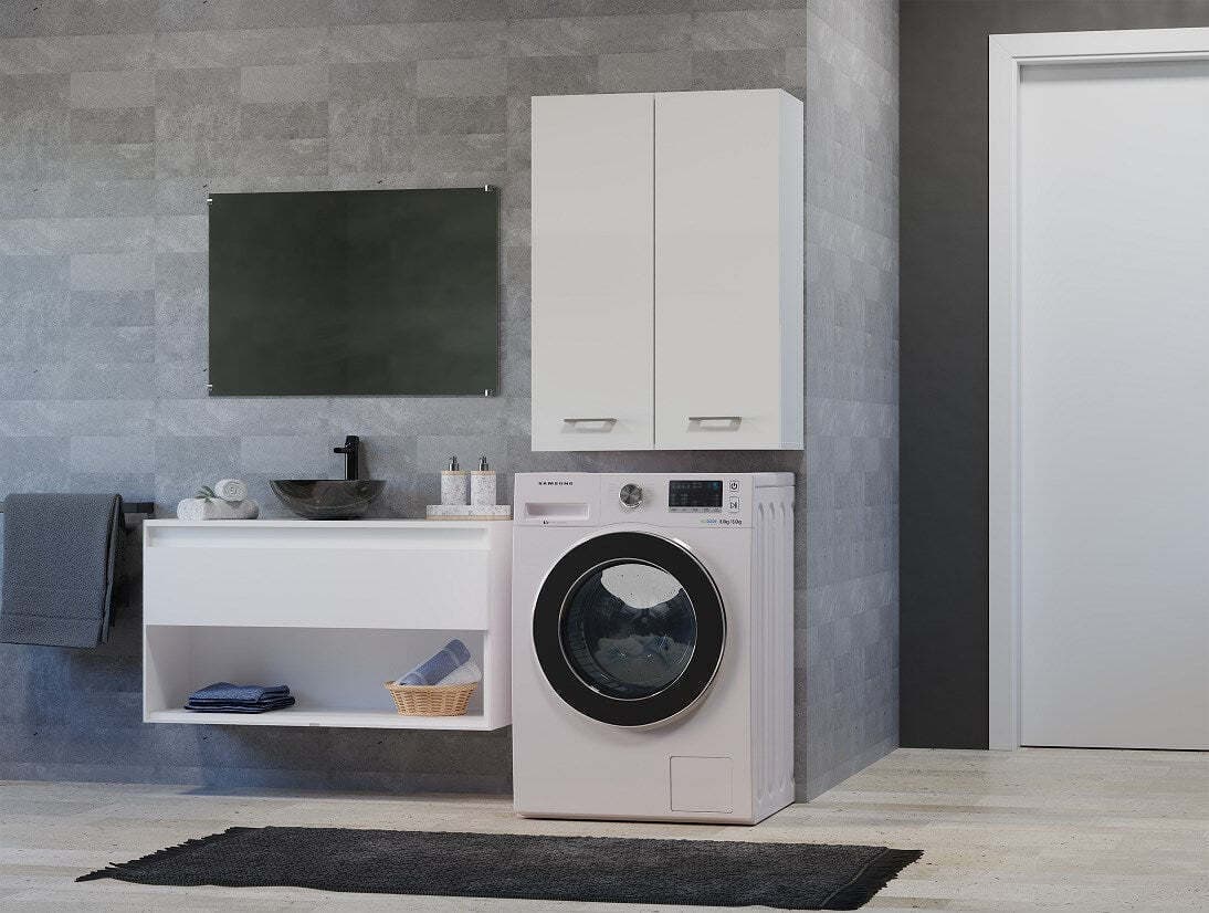 Topeshop Pola Ντουλάπι Μπάνιου 64x30x90cm Λευκό 3
