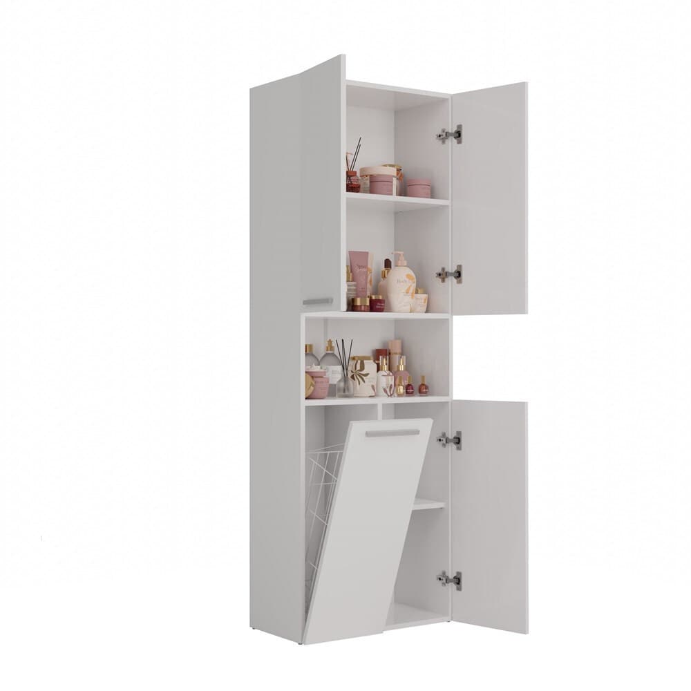 Topeshop Nel 1K DK Στήλη Μπάνιου Δαπέδου Μ60xΒ30xΥ174cm Λευκή 4