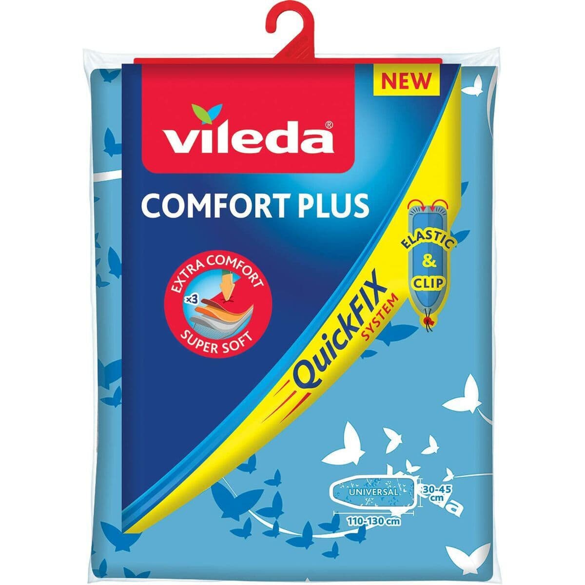 Vileda Comfort Plus Σιδερόπανο Μπλε 130x40cm 163255 3