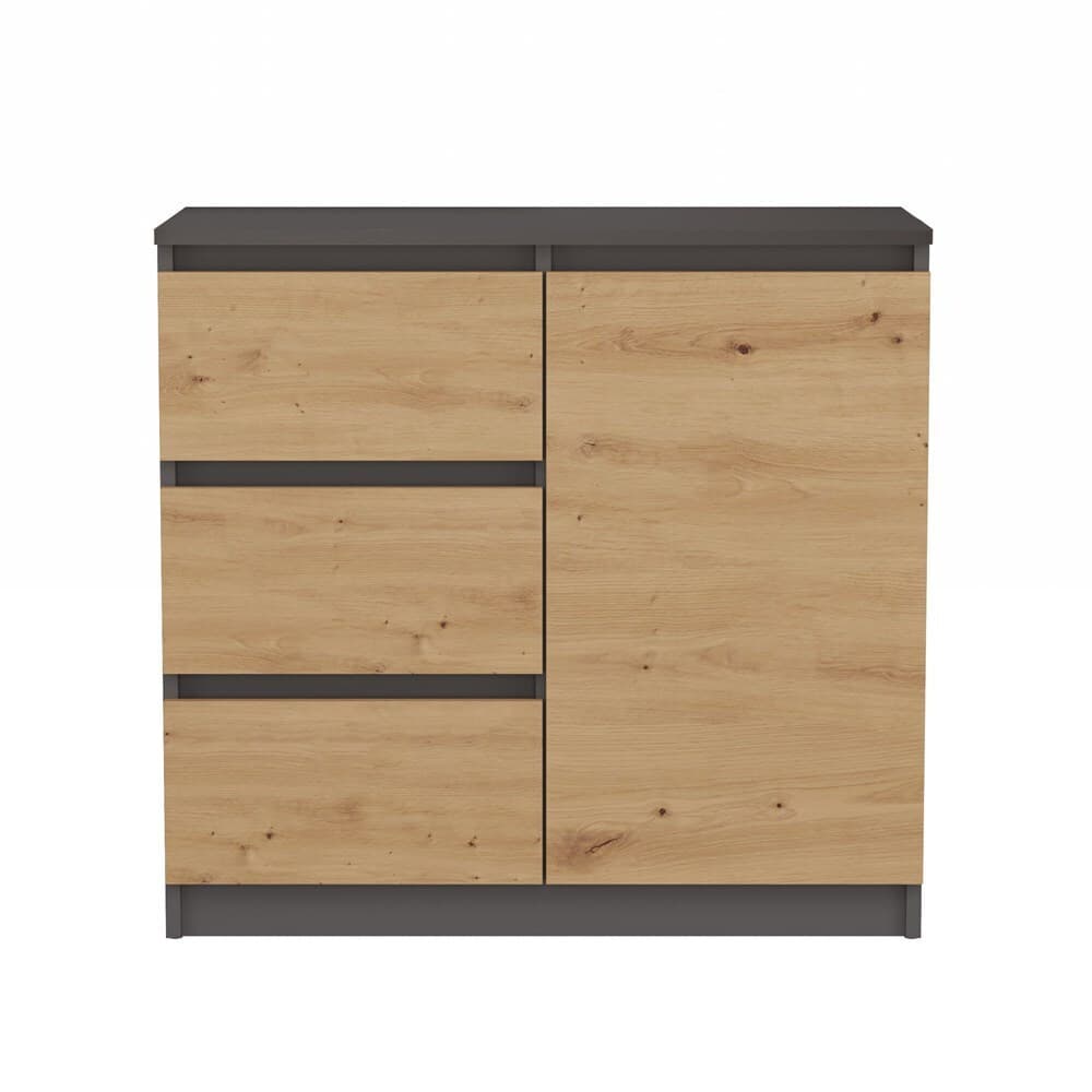 Malwa 1d3s Chest Drawers Anthracite Artisan 3