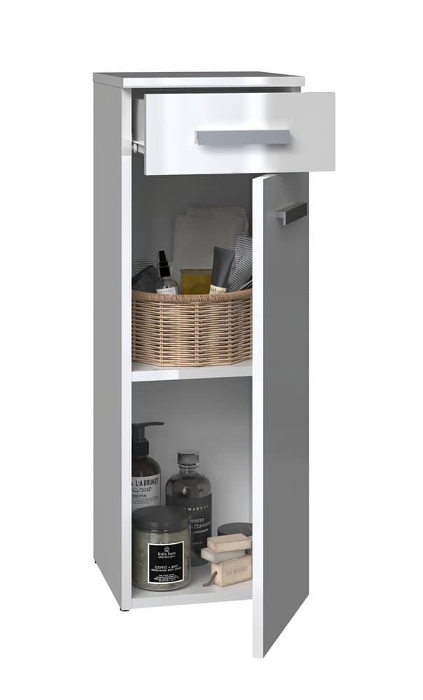 Nel V Ds White Gloss Bathroom Column 3