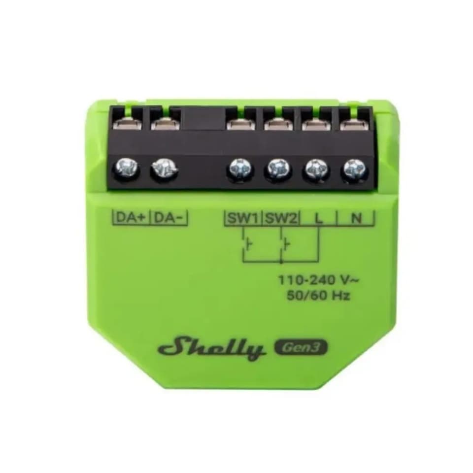 Shelly DALI Gen3 Smart Switch Dimmer Wi-Fi, Bluetooth & RF (με Ουδέτερο) 2