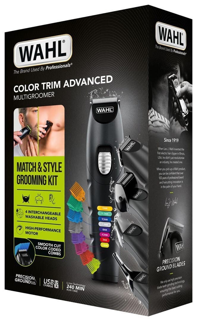Wahl Professional Color Trim Κουρευτική Μηχανή Μαύρη 09893-0464 8