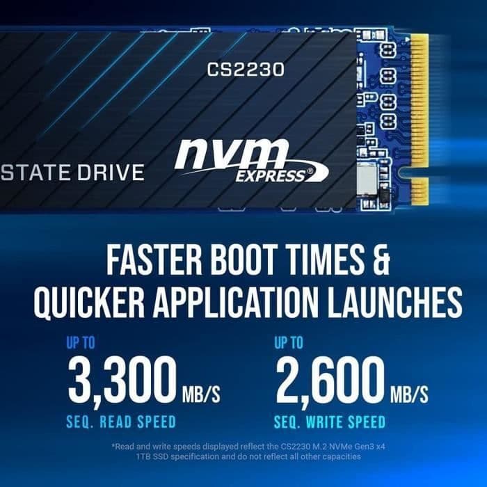 PNY CS2230 SSD 500GB τύπου M.2 με σύνδεση PCI Express 3.0 M280CS2230-500-RB 4