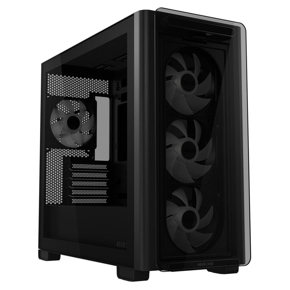 Asus A23 Plus Gaming Midi Tower Κουτί Υπολογιστή με Πλαϊνό Παράθυρο και RGB Φωτισμό Μαύρο 3