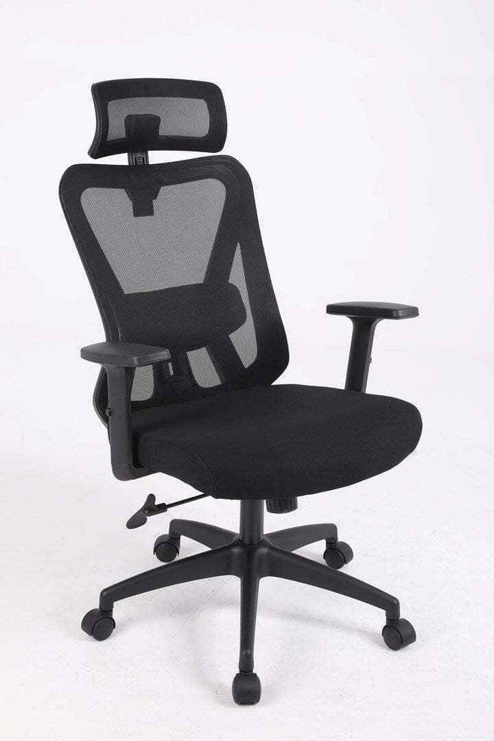 Active Jet Καρέκλα Γραφείου με Ρυθμιζόμενα Μπράτσα Black FOEACJBIU0001 4
