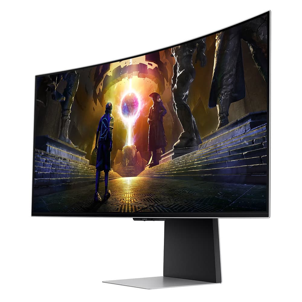 Samsung Odyssey G8 G85SD Ultrawide OLED HDR Curved Gaming Monitor 34" QHD 3440x1440 175Hz με Χρόνο Απόκρισης 0.03ms GTG Ασημί 6