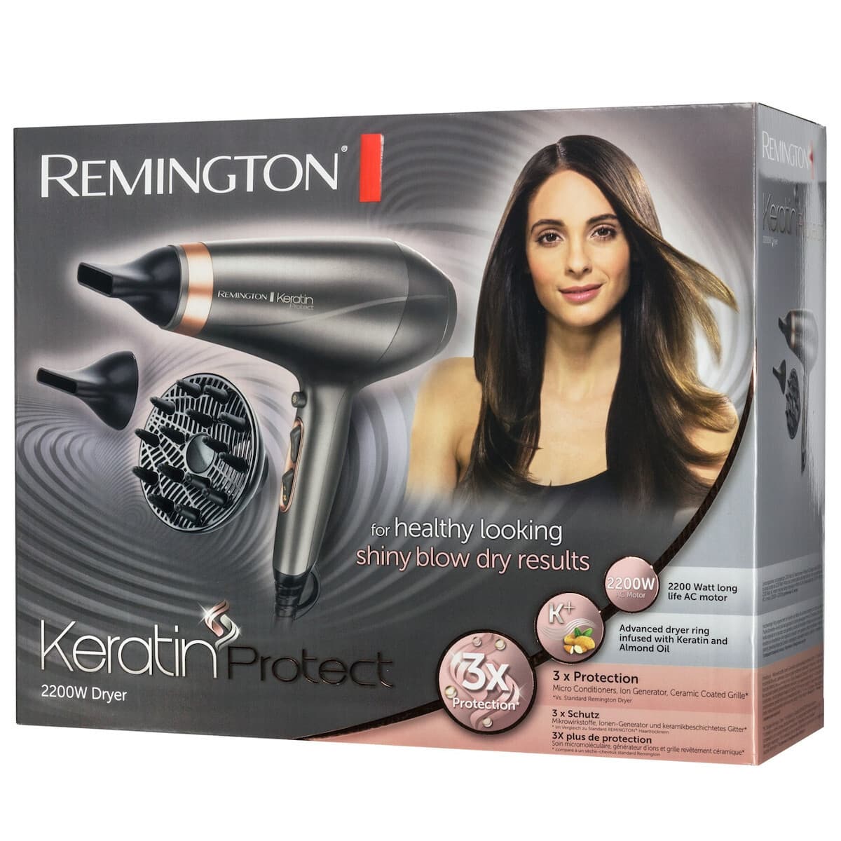 Remington Keratin Protect Επαγγελματικό Πιστολάκι Μαλλιών με Φυσούνα 2200W AC8820 7