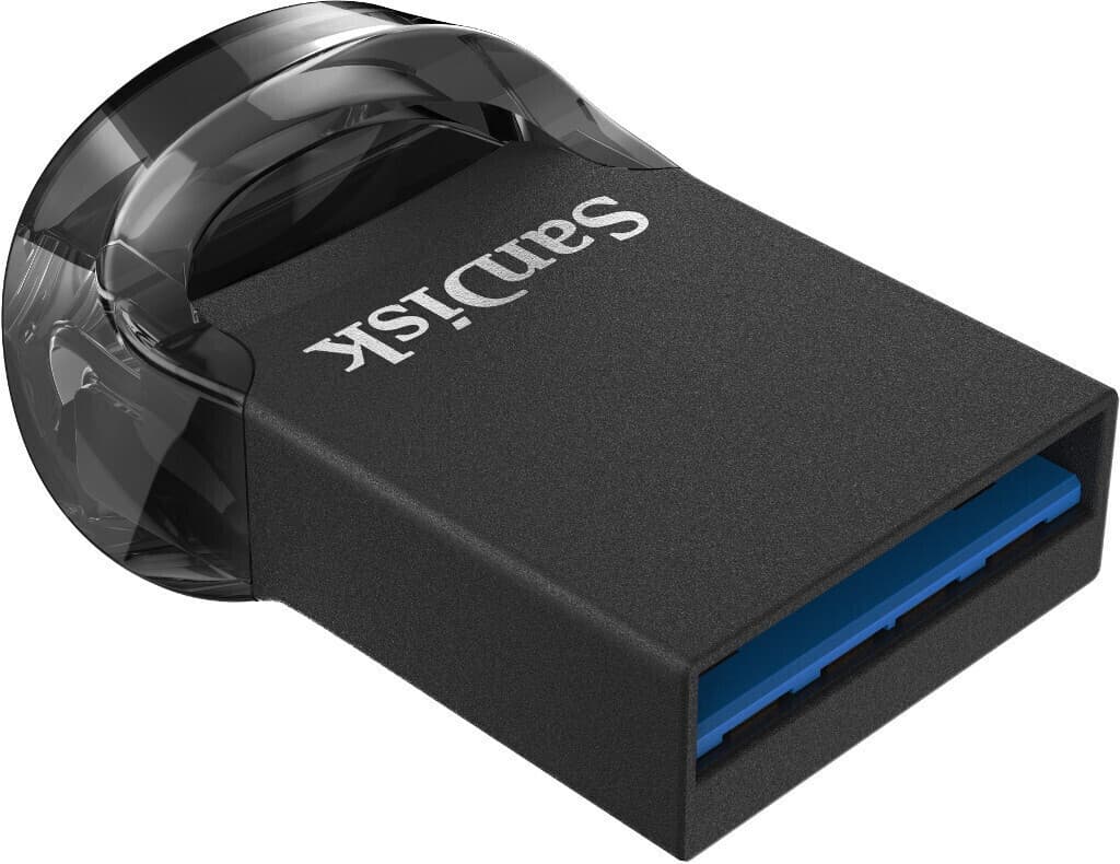 Sandisk Ultra Fit 128GB USB 3.1 Stick Μαύρο