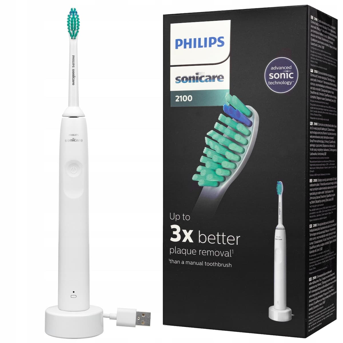 Philips Sonicare 2100 Ηλεκτρική Οδοντόβουρτσα με Χρονομετρητή Λευκή 5