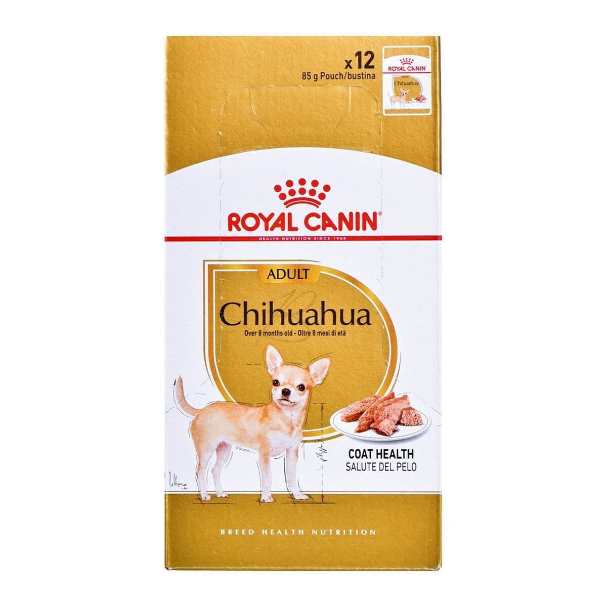 Royal Canin Adult Chihuahua Υγρή Τροφή Σκύλων σε Φακελάκι με Πουλερικά και Ρύζι 12x85gr 1755010 2