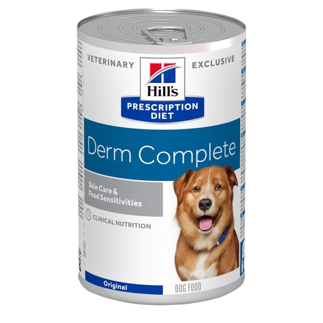 Hill's Pd Canine Derm Complete Υγρή Τροφή Σκύλων σε Κονσέρβα με Πουλερικά 370gr 55041025 2