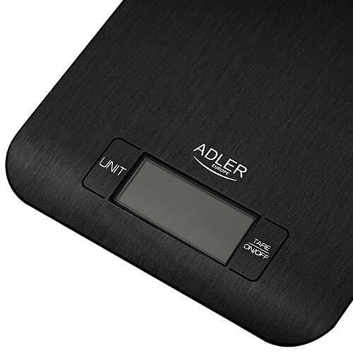 Adler Ψηφιακή Ζυγαριά Κουζίνας έως 5kg Μαύρη AD 3183b 5