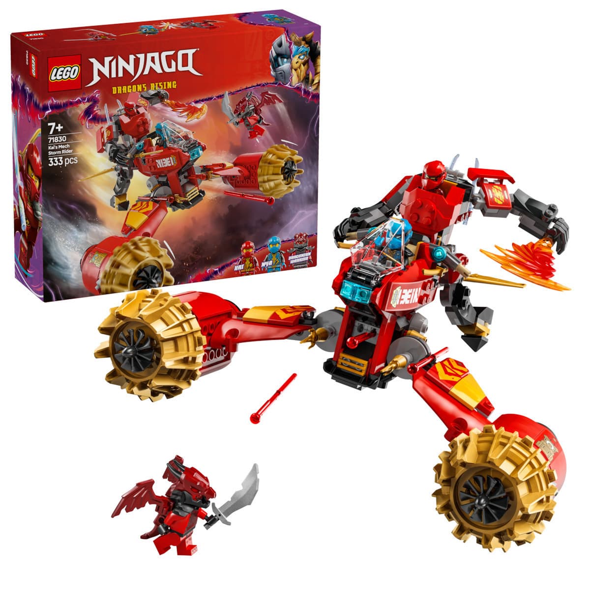 LEGO Ninjago Kai's Mech Storm Rider για 7+ Ετών 333τμχ 71830 3