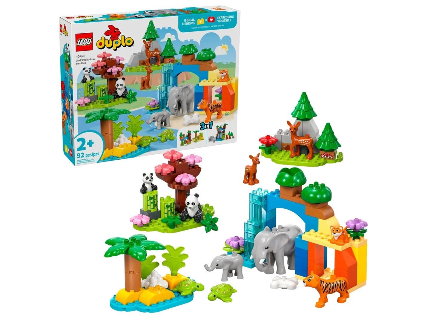 LEGO Duplo Town - 3-in-1 Wild Animal Families για 2+ Ετών 92τμχ 10446 5