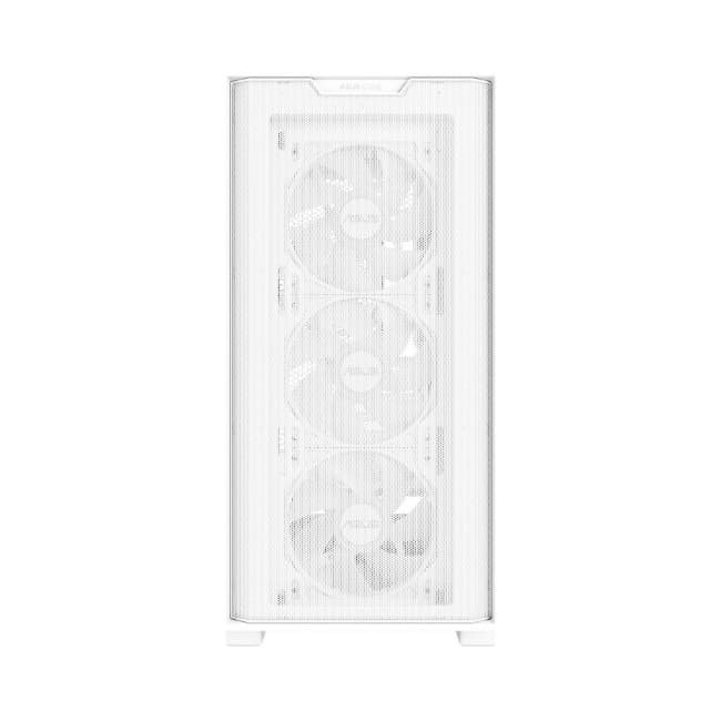 Asus A21 PLUS TG Gaming Midi Tower Κουτί Υπολογιστή με Πλαϊνό Παράθυρο και RGB Φωτισμό Λευκό 6