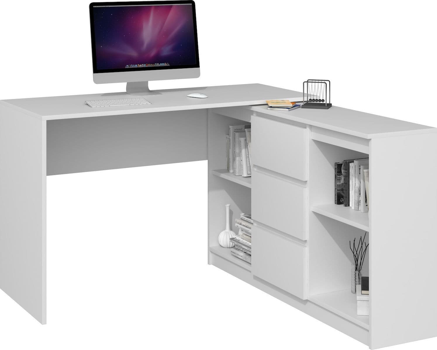 Μπουφές 2D3S Ξύλινος με Συρτάρια Λευκός 120x40x97cm 4