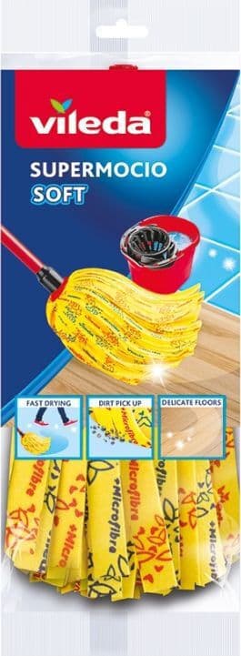 Vileda Supermocio Soft Σφουγγαρίστρα με Μικροίνες 167964 7