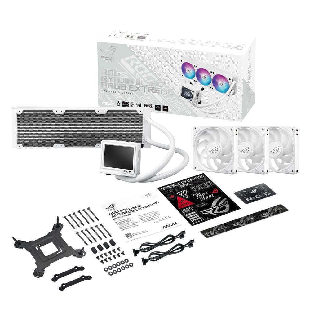 Asus ROG Ryujin III 360 ARGB Extreme v2 Υδρόψυξη AIO CPU με 3 Ανεμιστήρες 120mm Λευκή 4