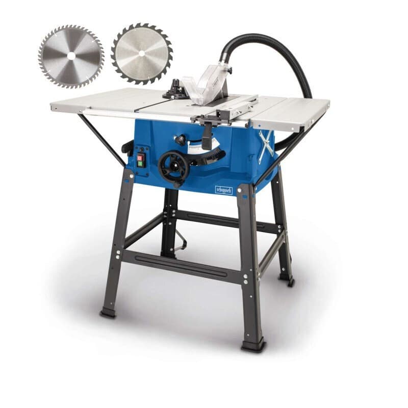 Scheppach Hs100s Δισκοπρίονο Πάγκου με Ισχύ 2000W, Δίσκο Κοπής Διαμέτρου 250mm & Ταχύτητα Κοπής 6500rpm 5