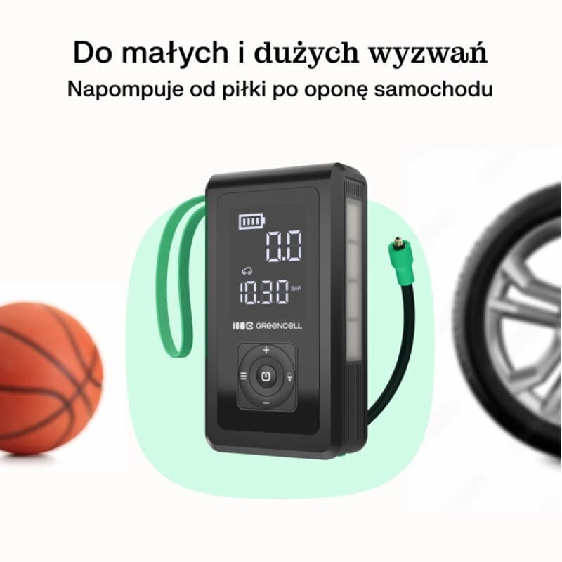 Green Cell Φορητός Εκκινητής Μπαταρίας Αυτοκινήτου & Μοτοσυκλέτας 8000mAh με Power Bank / Φακό 12V CJSGC03 4