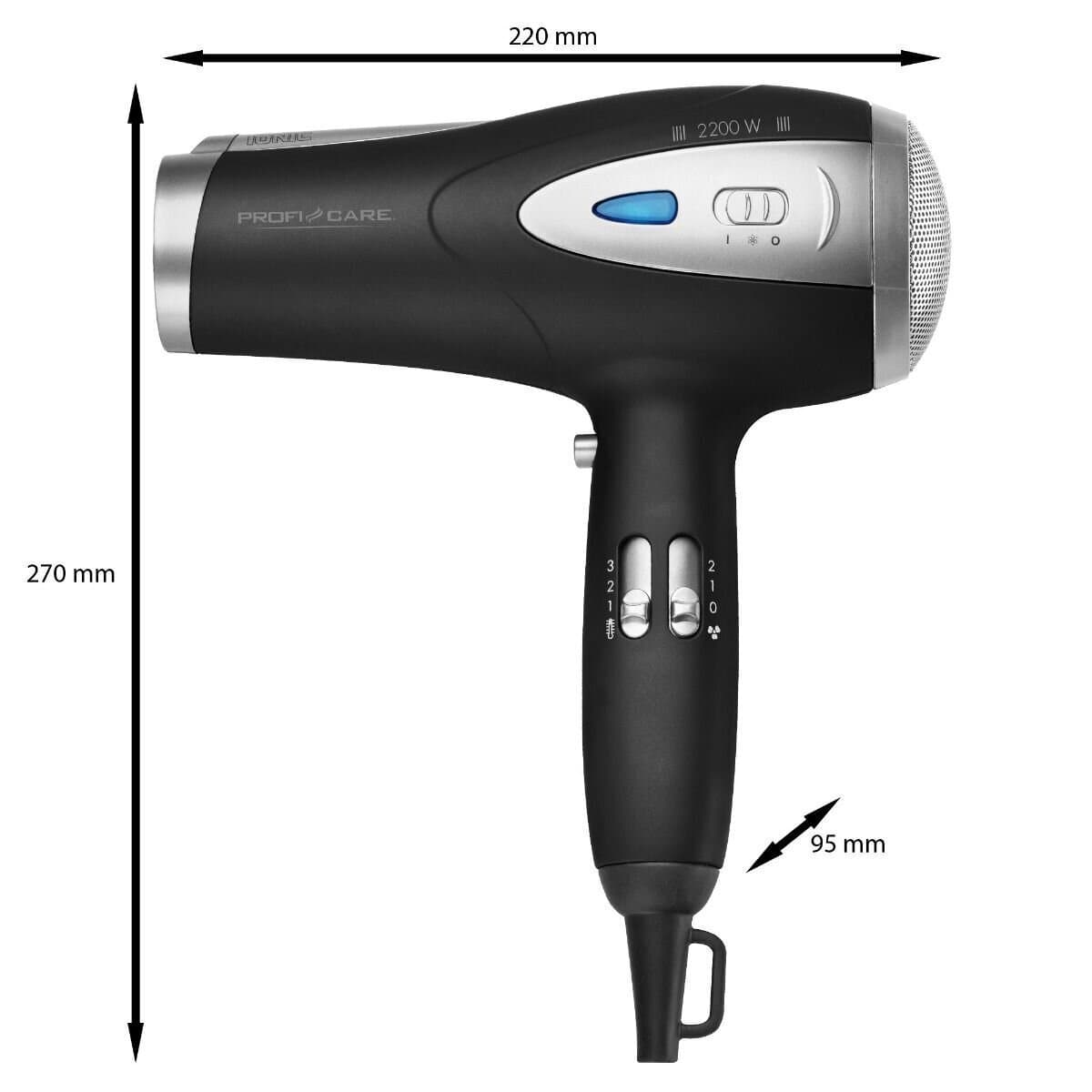 ProfiCare Πιστολάκι Μαλλιών Turbo 2200W 331130 4