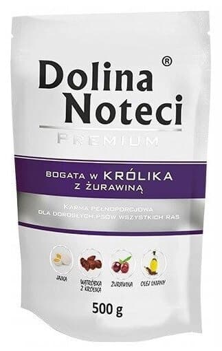 Dolina Noteci Premium Υγρή Τροφή Σκύλων σε Φακελάκι με Κουνέλι χωρίς Γλουτένη 500gr 2