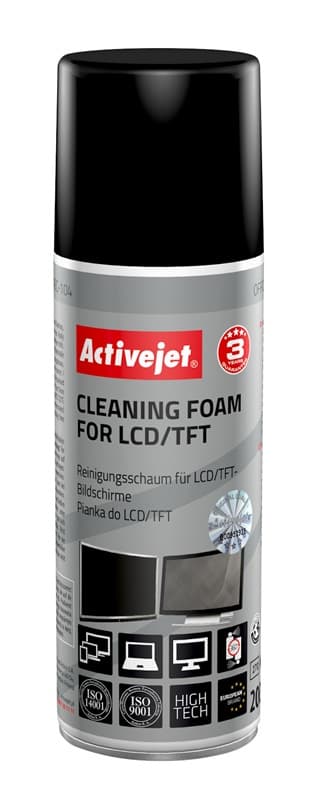 Active Jet Αξεσουάρ Καθαρισμού Γραφείου Cleaning Lcd Tft 200ml AOC-104 2