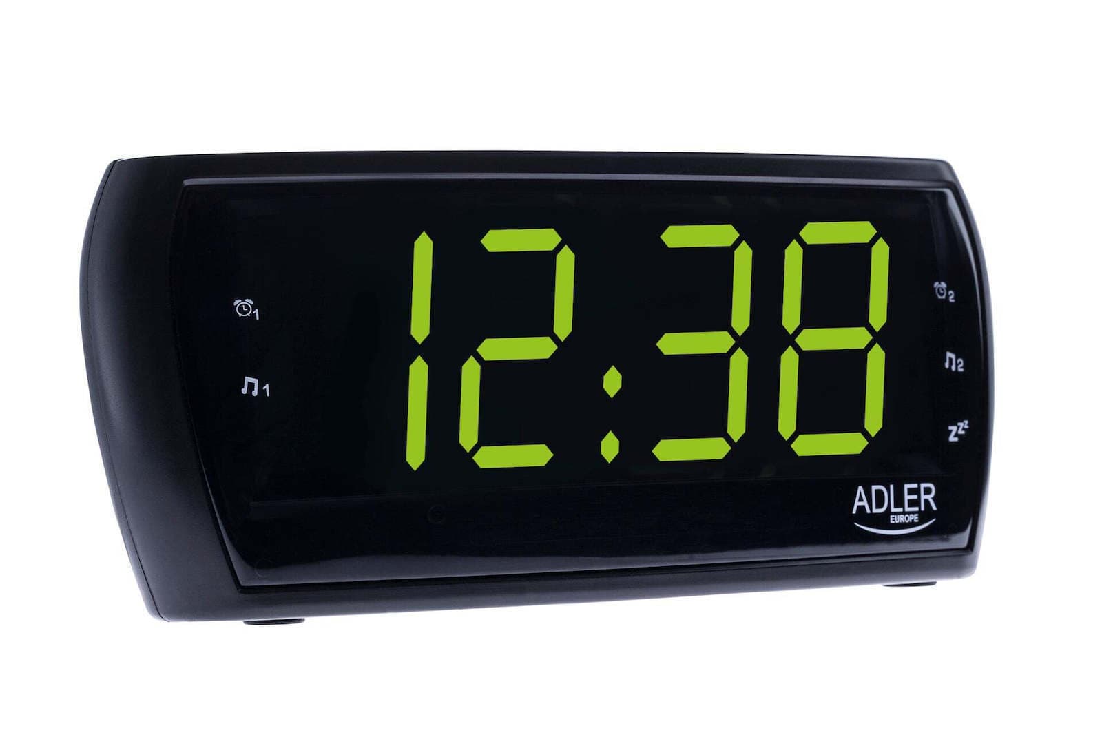 Adler AD-1211 Επιτραπέζιο Ψηφιακό Ρολόι LED με Ξυπνητήρι & Ραδιόφωνο Μαύρο AD 1211